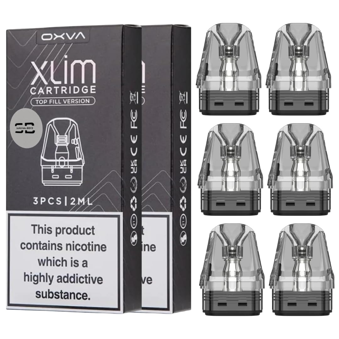 Oxva Xlim V3 Pods [0.6 | 2 x 3 Packs] - 6 Pack - Available in 0.4,0.6,0.8,1.2? - Compatible with Oxva Xlim Series EXCEPT Xlim C Kit - No Nicotine