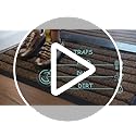 ubdyo Door Mats Indoor - Extra Durable Dirt Trapping Indoor Mats - Non-slip Rubber Rubber Door Mat - Low Profile Welcome Mat - (61 x 91 cm, Bright Brown)