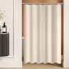 Lerores Shower Curtain 100 x 180 cm(39x70 inch) Beige, Weighted Hem Anti-Mold Textile, Water-Repellent, Washable Polyester Fabric Bath Curtain for