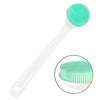 Silicone Bath Body Brush Exfoliator, Back Brush Scrubber Long Handle for Shower with Soft Bristles, Shower Brush Scrubber for Body Men and Women, BPA