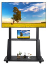 Maiproo Rolling TV Stand with Wheels for 32-75 Inch Heavy-Duty Mobile TV Cart LCD LED OLED Flat Panel Screens Smartboard Holds up to 100lbs Portable