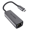 WALNEW USB-C Ethernet Adapter 2.5 Gigabit, USBC to RJ45 LAN Connector, 2.5Gb Network Cable Converter Thunderbolt 3 for NAS Server,Mac,MacBook