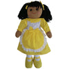 yellow polkadot ragdoll 19cms