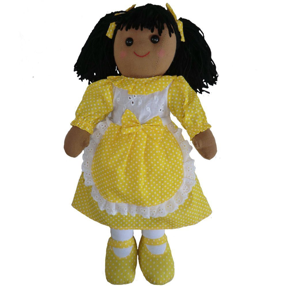 yellow polkadot ragdoll 19cms