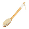 VOCOSTE Horsehair Dry Brushing Body Brush, 18inch, for Men Women, Yellow