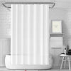Lukdung 180 x 180 cm Bath Curtain, Anti-Mould in Bathroom, Waterproof, Washable PEVA Shower Curtain with 12 Rings