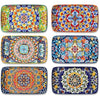 vancasso SIMI Serving Platter, 8.5 in Small Serving Dishes, Porcelain Rectangle Serving Plates Set of 6, Dishwasher and Microwave Safe, Sushi Platters for Party