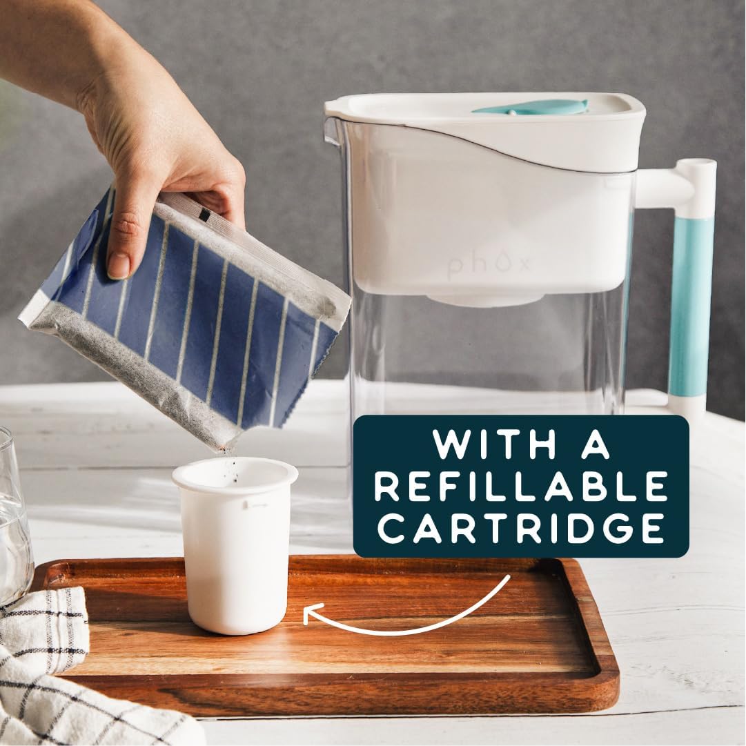 Phox Wave 2.8L Water Filter Jug and Refillable Cartridge (Softener)