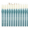 Transon 15-Piece Fine Detail Miniature Painting Brush Set for Acrylics, Watercolors, Crafts, Rocks & Face Painting