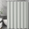 Lerores Shower Curtain, 180 x 200 cm, Grey, Weighted Hem, Anti-Mould Textile, Water-Repellent, Washable Polyester Fabric Bath Curtains for Bathroom,