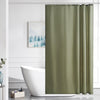 Furlinic Sage Green Shower Curtain Polyester Fabric Waterproof Washable Bath Curtains with Weight Tape 8 Hooks for Wetroom 47x72 Inch 120x180cm.