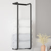 Towel Rack for Bathroom, Wall Mounted Stainless Steel Bathroom Organizer, Bath Towel Holder Wall Towel Rack for Rolled Towels, for Modern Small Space