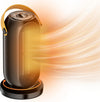 Portable Space Heater, Electric Heater Fan, Energy Efficient Electric Heaters, 600/1200W PTC Ceramic Heater with Tip-Over&Overheat Protection,