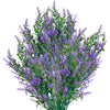 Artificial Lavender Flowers, 6 Pack Artificial Lavender Flowers, UV Resistant Plastic Flower for Garden, Home, Indoor and Outdoor (Purple)