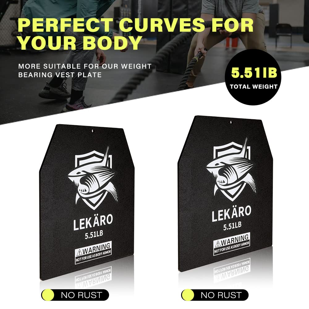 Weighted Vest Plates 5.51/8.81/15.43/20.94LB Pair for Weight Vests, Strength Training, Heavy Workout, Fitness, Running (15.43LB)
