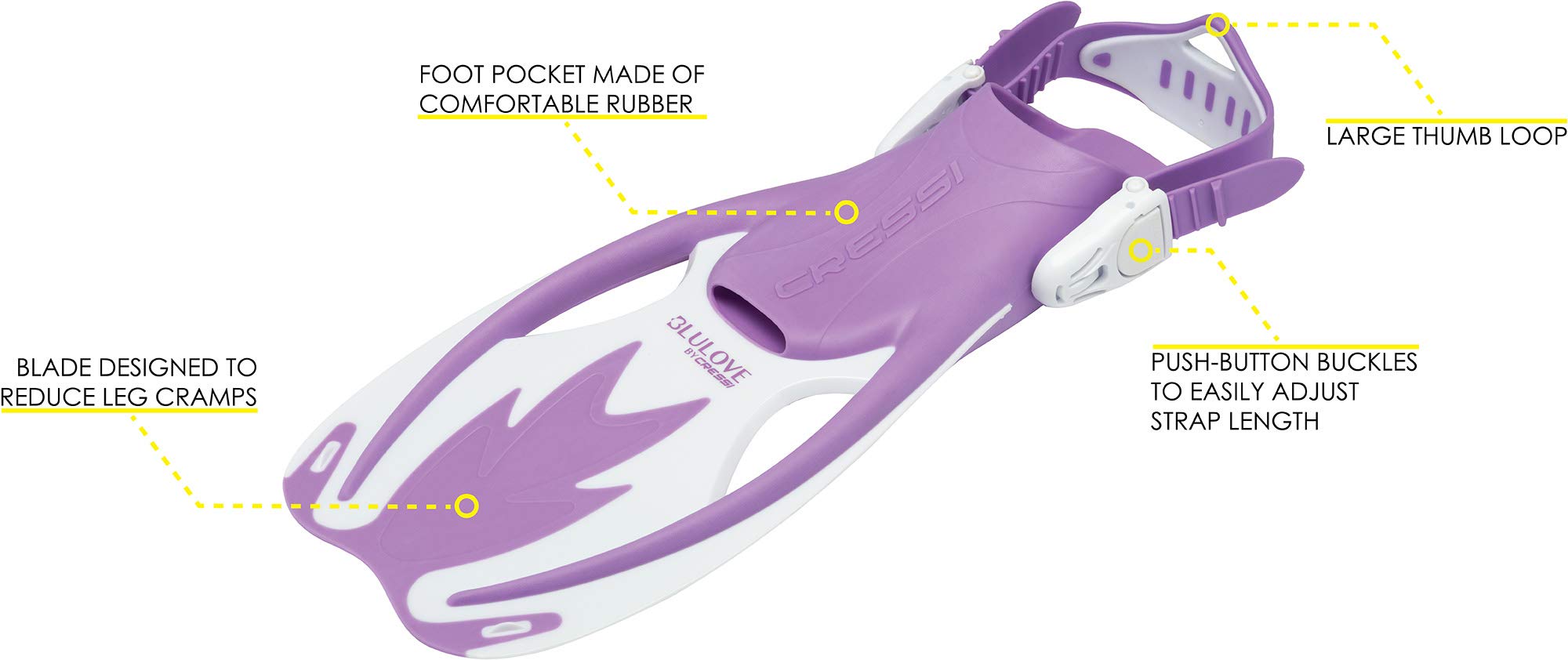Cressi Unisex-Youth Rocks Pro Dry Children Mask Fins Snorkel Set, Lilac/White, S/M-1/2 Y, SE264131