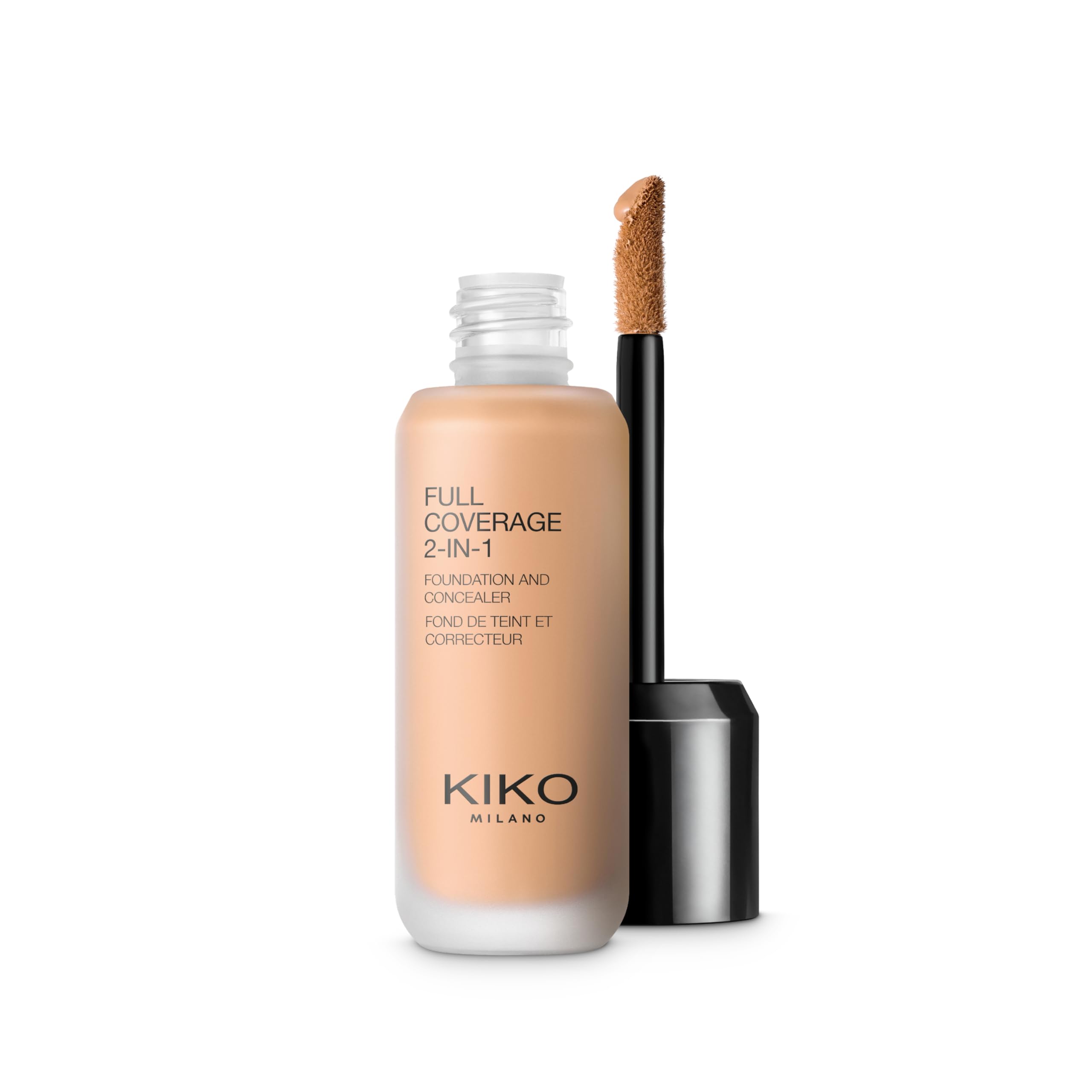 KIKO Milano Full Coverage 2-in-1 Foundation & Concealer 12 - N 80, 2 In 1 Foundation And Concealer, Superior Coverage