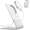 FULAIM Stand Compatible with Apple MagSafe Charger, Aluminum Desktop Stand Holder Dock, for iPhone 17/16/15/14/13/12, for Google Pixel 10 Serie (Not