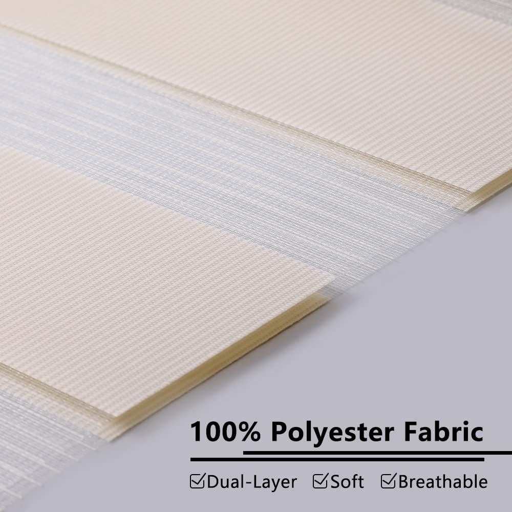 Day and Night Zebra Roller Blinds 75x150cm Light Filtering Kokorona