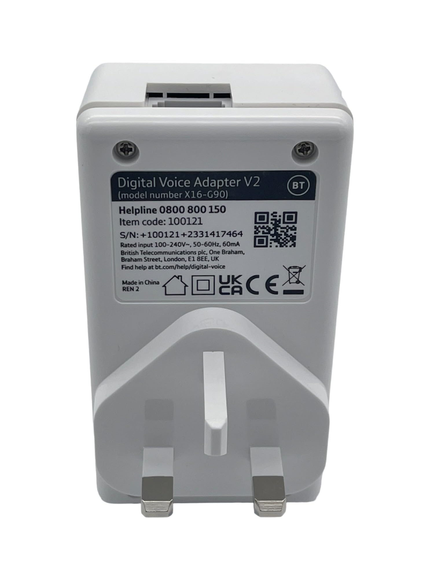 BT Digital Voice Adapter Phone Range Extender Only Works With BT And EE Digital Voice Service