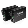 H!Fiber.com a pair of Bidi Gigabit Ethernet Media Converter, 1.25G SFP to RJ45 Fiber to copper, Built-in Bidi SFP Transceiver (1000Base-LX, 20km,