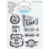 Tiny Tatty Teddy Boy Clear Sentiment Stamp