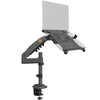 NB North Bayou Laptop Arm with Adjustable Tray for 10-17 Inch Notebook, Monitor Arm for 17 to 30 Inch Computer Screen, Laptop Mount VESA 75 & 100 mm