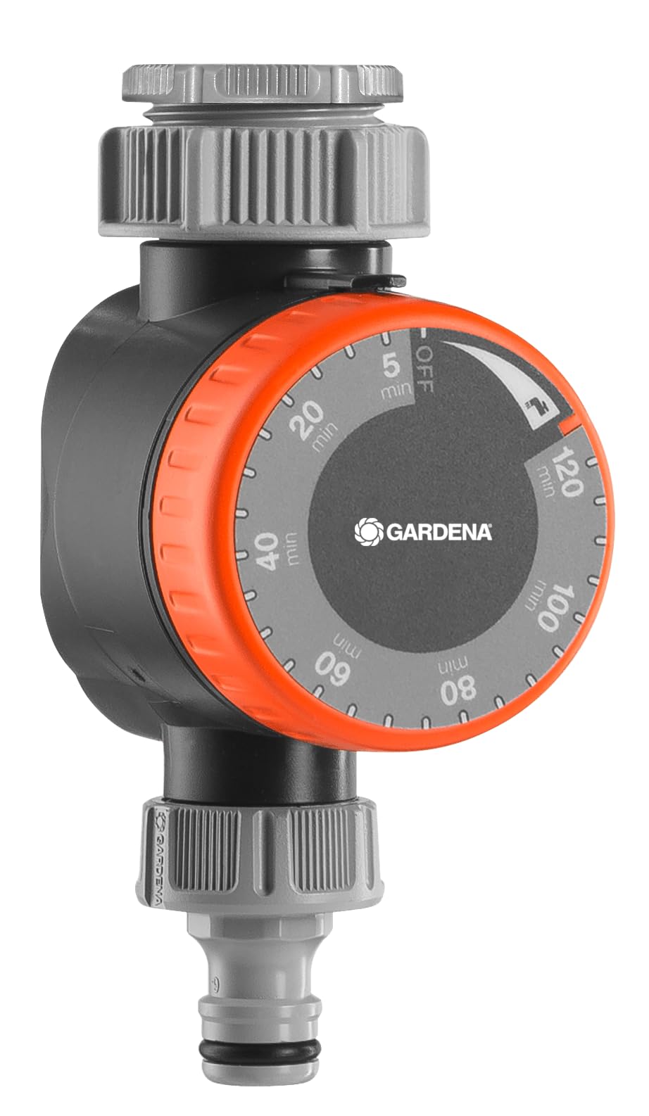Gardena Water Timer: Automatic timer for faucets 26.5 mm (3/4 inch) or 33.3 mm (G1), flexible watering time (5-120 min), easy insertion thanks to