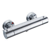 Thermostatic Shower Mixer Bar Chrome, Thermostatic Shower Mixer Valve Anti Scald, Modern Shower Mixer Tap Wall Mounted, Hot & Cold Water Constant