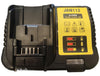 JANRI JAN112 10.8V 12V 18V 20V MAX Power Tool Li-Ion Battery Fast Charger Compatible with Dewalt XR Series Battery DCB200 201 204 205 181 182 183 184