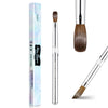 Kolinsky Acrylic Nail Brush KEMEISI 3D Pure Handmade Nail Brushes For Acrylic Application Professional Nail Art Brush (Size 16 Metal)