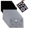 20Pcs/Set 10 Rubber Magnetic Sheets 0.5mm Thickness with 10 Clear Stamp Die Storage Pockets Resealable Plastic Storage Pocket Large Envelope Case
