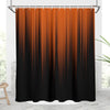AAtter Burnt Orange and Black Shower Curtain Terracotta Ombre Dark Rust Amber Bright Gothic Cool Anime Mens Modern Abstract Minimalist Home Bathroom