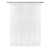 Clear Shower Curtain Liner 82 (W) x 74 (L) with Free Hooks and Magnets, Mold & Mildew Resistant Antibacterial, Waterproof, Non-Toxic, Eco-Friendly,