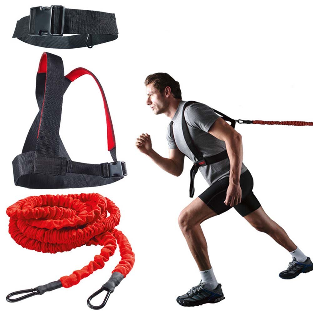 YNXing Load Strength Training Set Explosive Power Training Resistance Rope Enhance Strength Speed and Muscle ? (2m Kit)