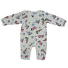 Powell Craft Baby Boys Cotton Nautical Jumpsuit/Babygrow. White
