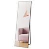 Hoikwo Full Length Mirrors 59x16 inches,Standing Mirror 150x41cm with Black Frame for Bedroom, Living Room or Bathroom