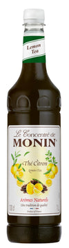 MONIN Premium Lemon Tea Concentrate 1L for Hot and Iced Teas. Vegan-Friendly, Allergen-Free, 100% Natural Flavours and Colourings