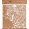 Manila Paper Cut Map by O3 Design Studio White 30x30 cm Paper Art