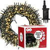 GloBrite Fairy Lights 1000 LED - Christmas Lights with 8 Modes Function for Christmas Tree Outdoor Lights Christmas Lights Garden Lights Christmas Tree Decorations - White