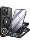 Miracase Magnetic Case for iPhone 16 Pro Max Case 6.9", [Built-in 9H Tempered Glass Screen Protector + Camera Control Capture Button] Full Body Bumper