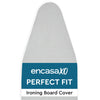 Encasa XO Ironing Board Covers and Pad125x46 cm - Metallised 'Silver Super Luxury' with Foam & Felt Pad, Fits Wide Iron Boards - Heat Reflective,