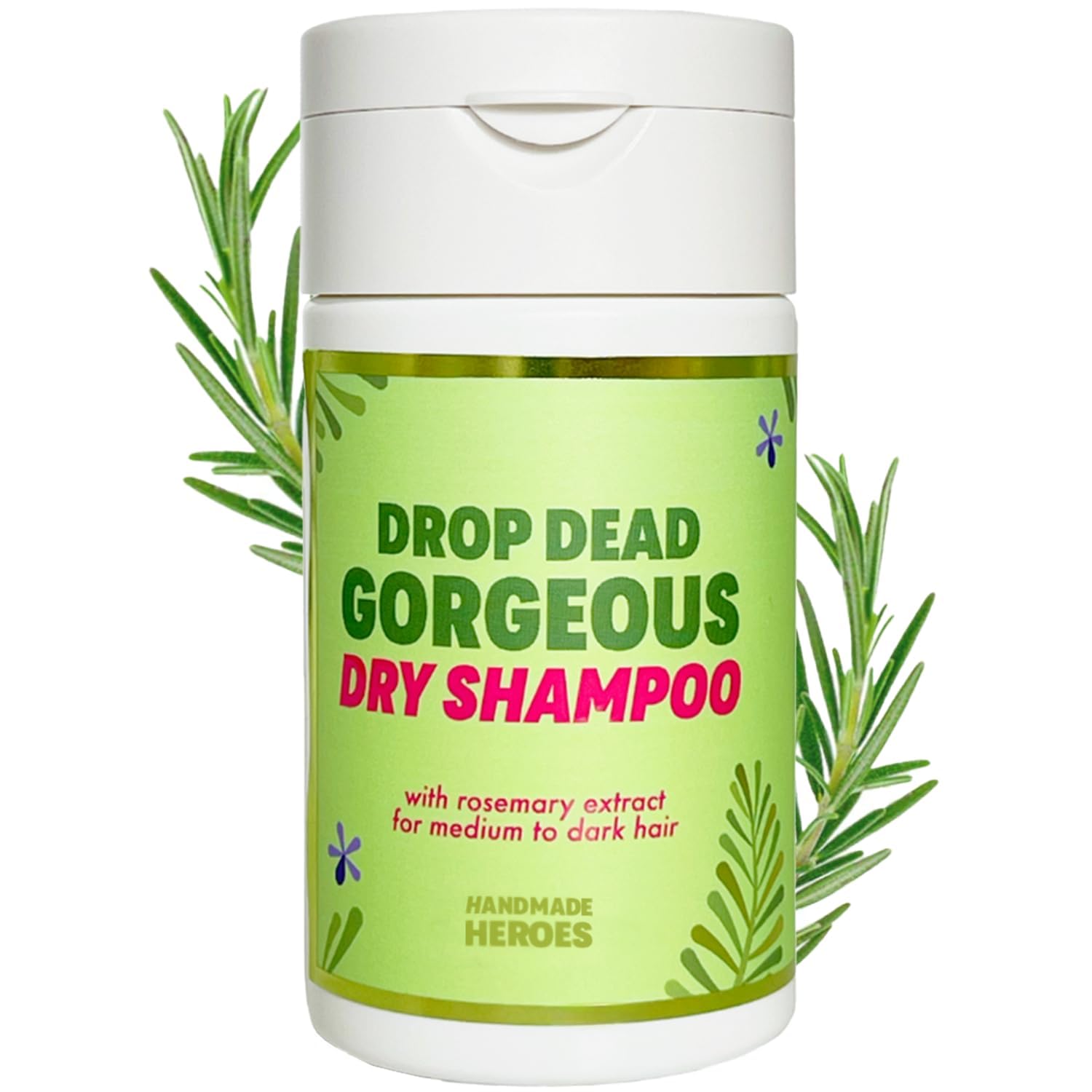Handmade Heroes Dry Shampoo with Rosemary Oil for Hair Growth Healthier Looking Hair Volumizing Non Aerosol Drop Dead Gorgeous Dry Shampoo Rosemary