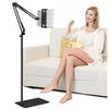 Tablet Floor Stand with Heavy Duty Base?Ultra Sturdy?, Overhead Bed iPad Stand Angle Height Adjustable, Compatible with iPad Mini Air Pro 12.9/9.7,