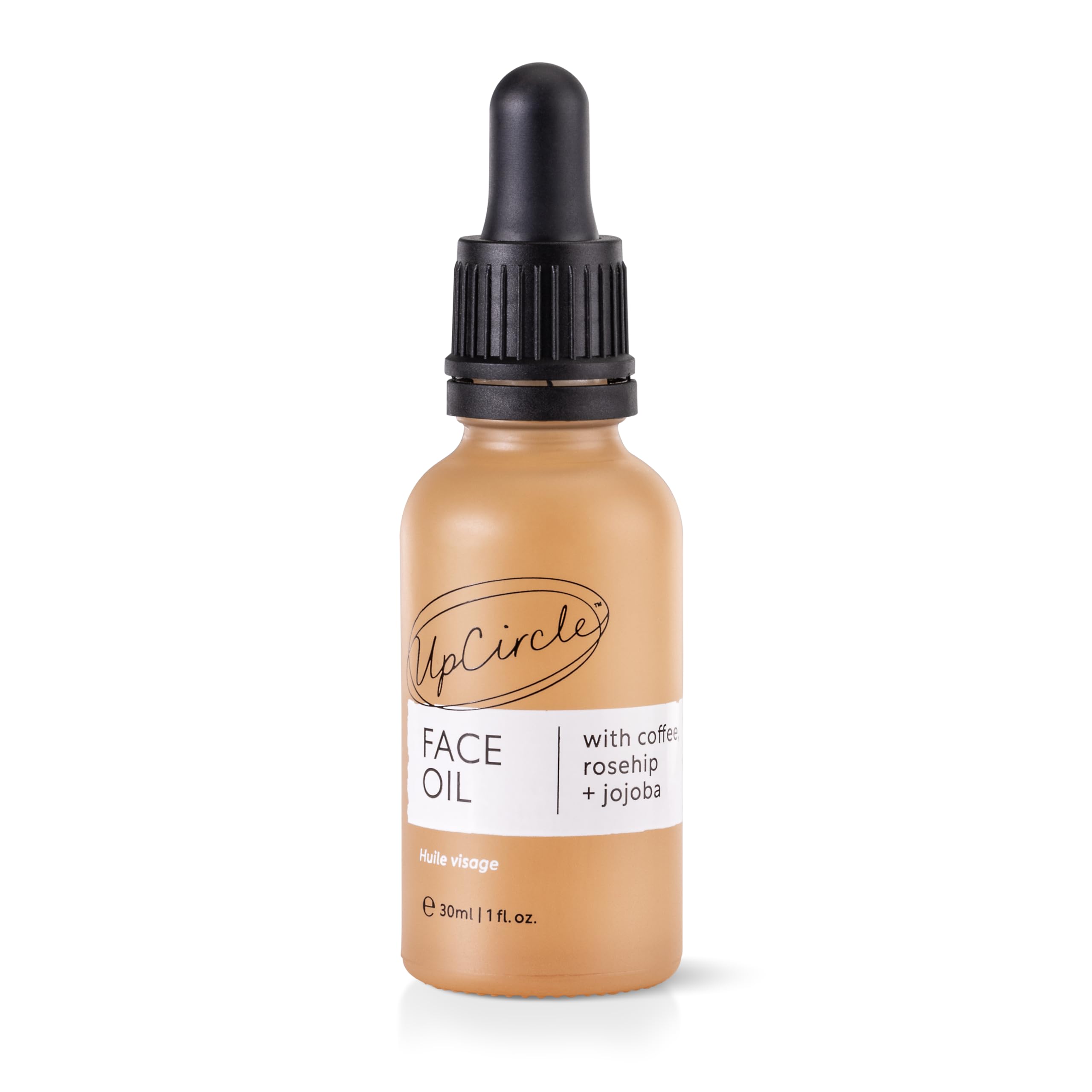 UpCircle Organic Face Oil With Coffee, Rosehip + Jojoba 30ml - Natural Hydrating Facial Oil - Vitamin C, Rosehip Oil Fades Dark Spots + Sea Buckthorn