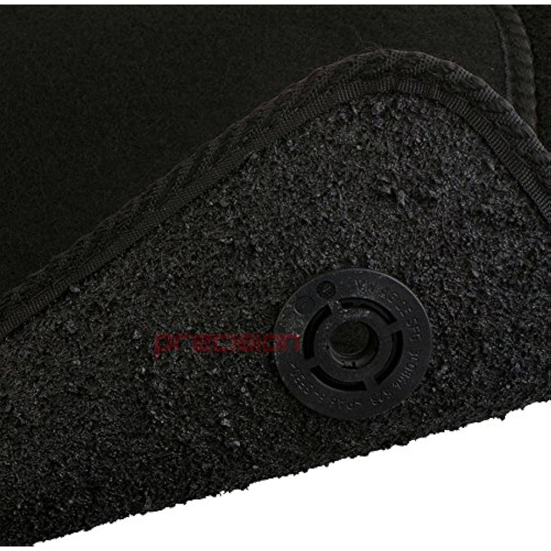 Precision Black Car Mats with GTD Logo For VW Golf MK7 (2013-2020) - SSQGTD42