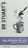 Dr Stuarts Valarian Plus Herbal Tea 15 Bags (Pack of 10) - Made in a Carbon Neutral Factory - Queens Award For Enterprise