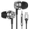 USB C Headphones for Samsung Galaxy S23 Ultra S22 S21 FE S20 A53, USB C Earphones with microphones type c in ear headphones wired Earphones Compatible