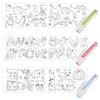 Radsocken 3Pcs Children's Drawing Roll, 3m Colouring Roll for Kids, Drawing Paper Roll,DIY Painting Color Filling Paper for Toddler Drawing, Art