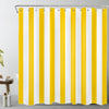 LB Yellow and White Striped Shower Curtain Simple Geometric Art Shower Curtains for Bathroom Minimalist Polyester Anti Mould Waterproof Extra Long